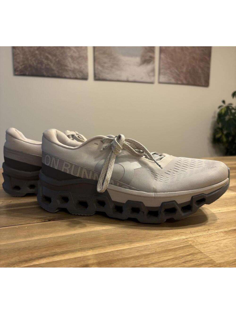 On Running Cloudmonster 2 Frost Rock Gray Sneakers Shoes Sz EU 41 US 9.5